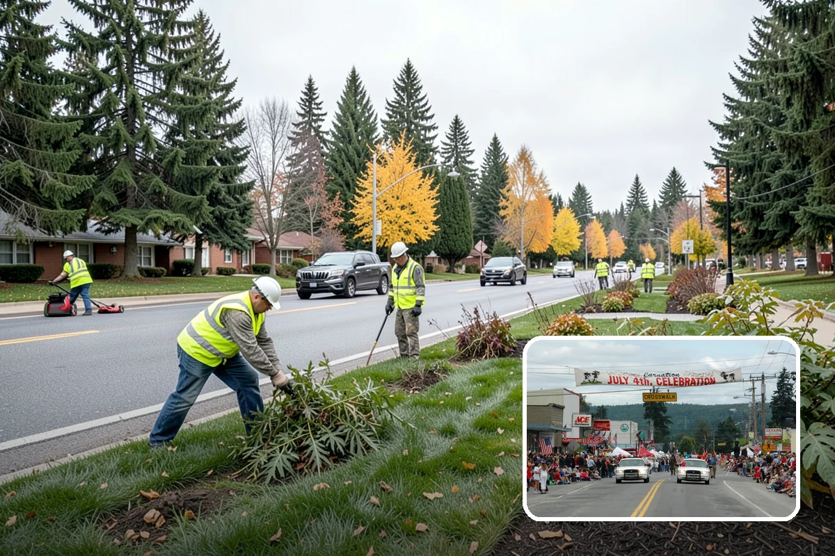 Bollard Installation in Carnation, King County, WA - Controls vehicle access and protects pedestrian areas