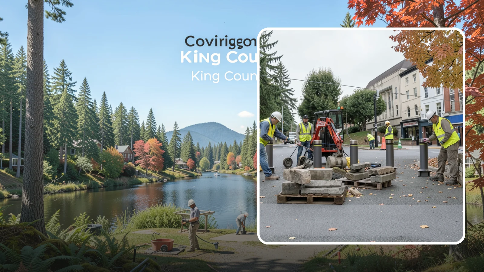 Bollard Installation in Covington, King County, WA - Install fixed, removable, and security bollards to control vehicle access and protect public spaces.
