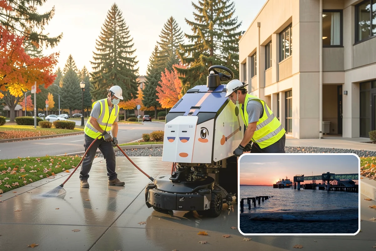 Bollard Installation in Edmonds, Snohomish County, WA - Controls vehicle access and protects pedestrian areas