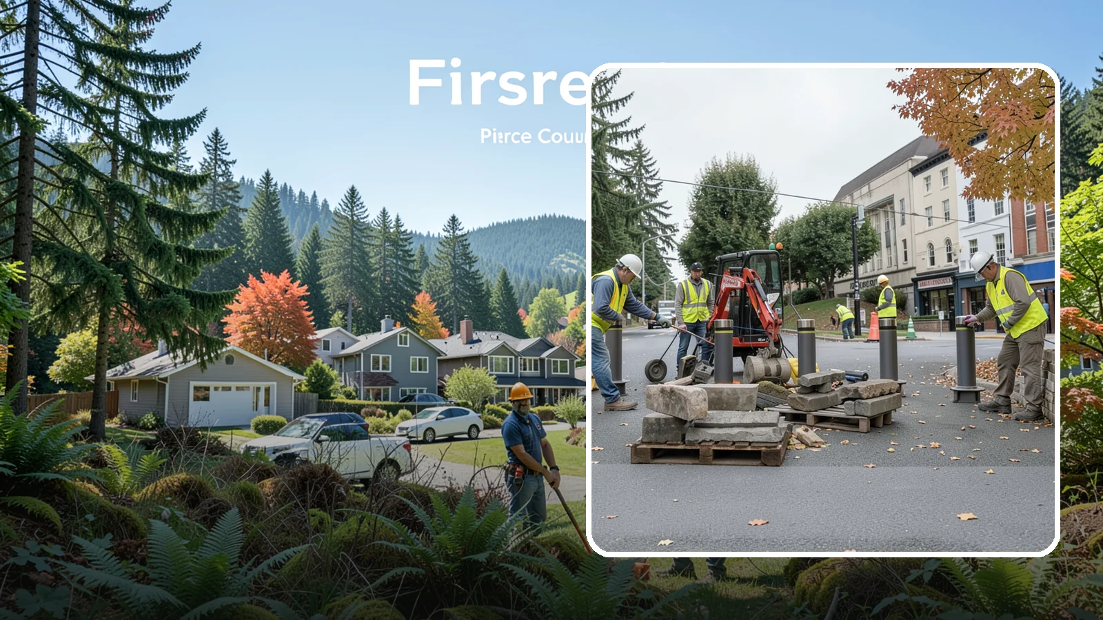 Bollard Installation in Fircrest, Pierce County, WA - Install fixed, removable, and security bollards to control vehicle access and protect public spaces.
