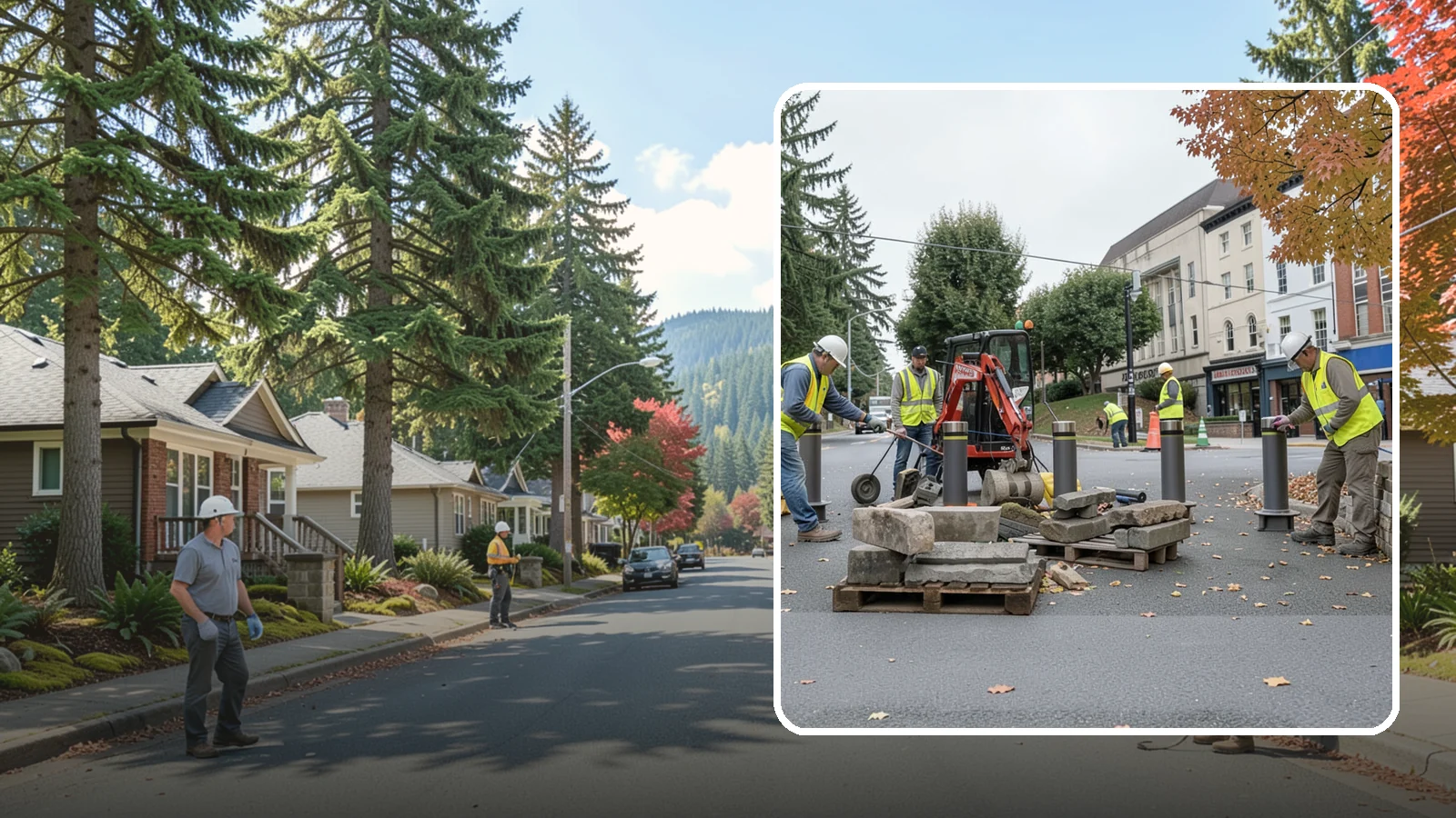 Bollard Installation in Hunts Point, King County, WA - Install fixed, removable, and security bollards to control vehicle access and protect public spaces.