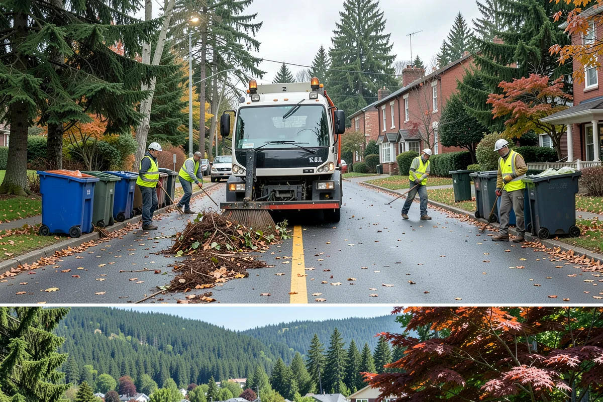 Bollard Installation in Index, Snohomish County, WA - Bollard installation proceeds year-round, with drier conditions preferred for foundation excavation and concrete curing.