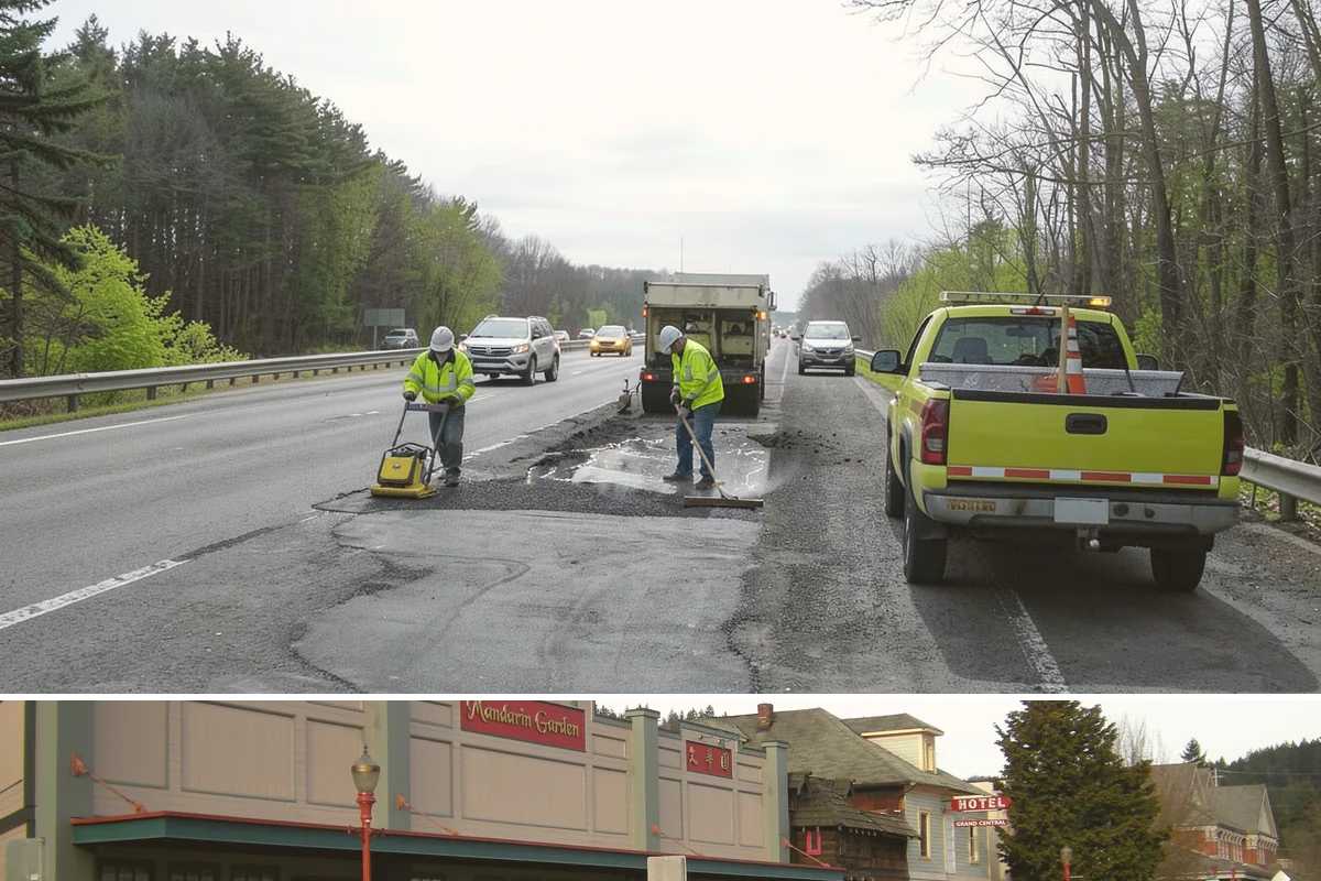 Bollard Installation in Issaquah, King County, WA - Bollard installation proceeds year-round, with drier conditions preferred for foundation excavation and concrete curing.