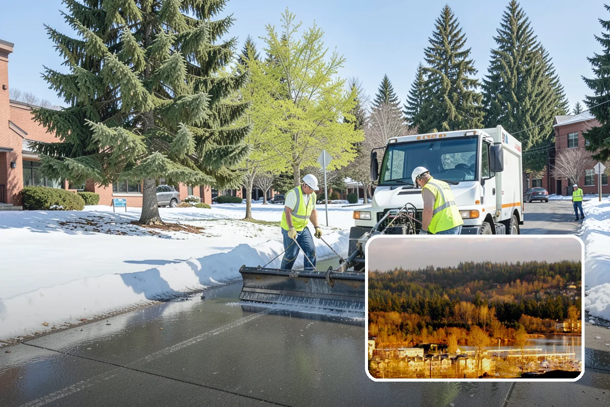 Bollard Installation in Kenmore, King County, WA - Controls vehicle access and protects pedestrian areas