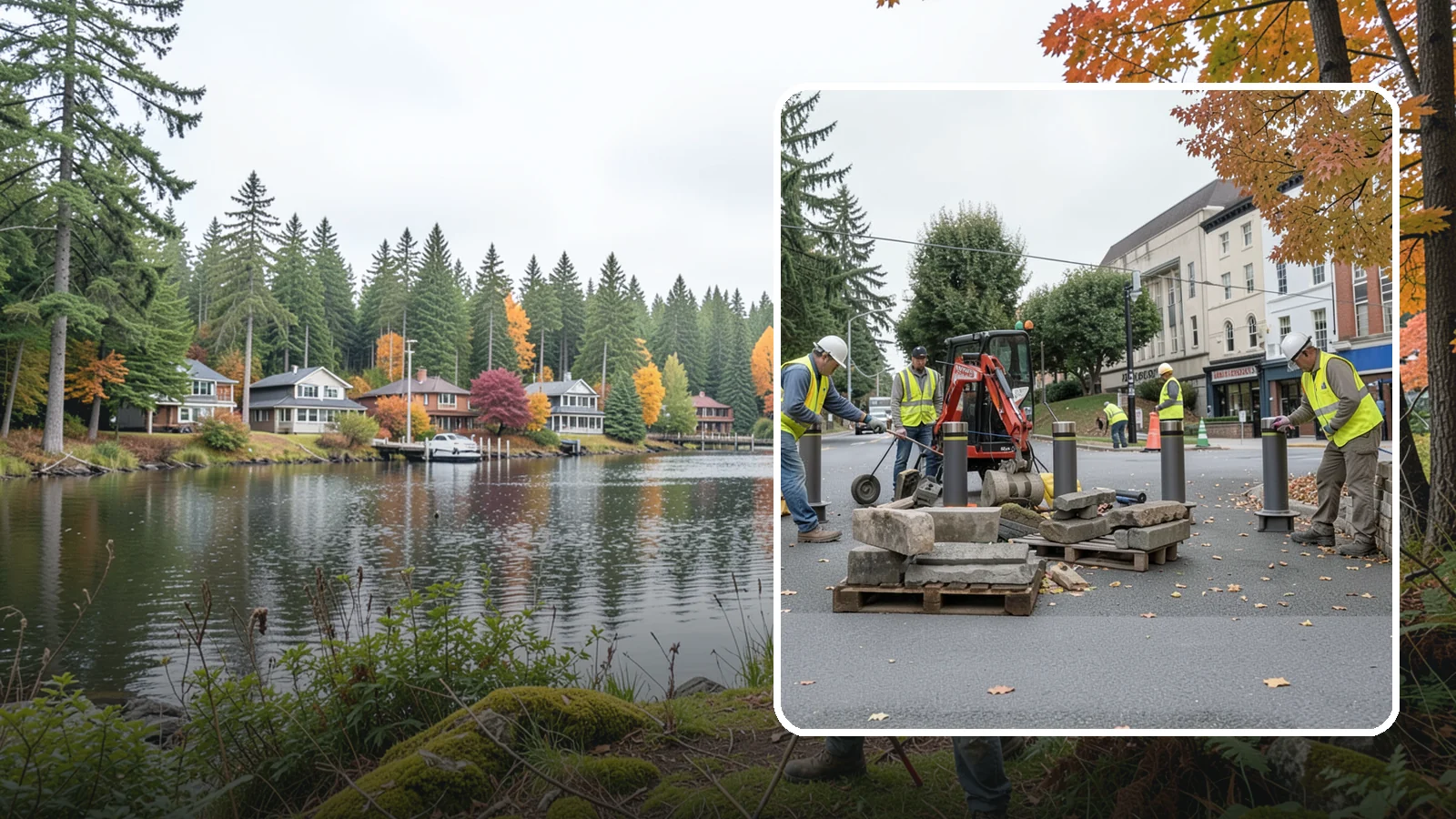 Bollard Installation in La Conner, Skagit County, WA - Install fixed, removable, and security bollards to control vehicle access and protect public spaces.
