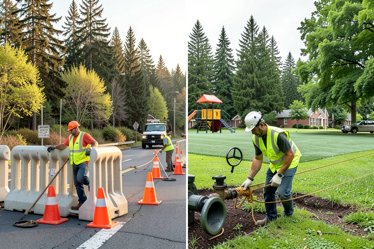 Bollard Installation in Lakewood, Pierce County, WA - Determine protection level, spacing, and access needs