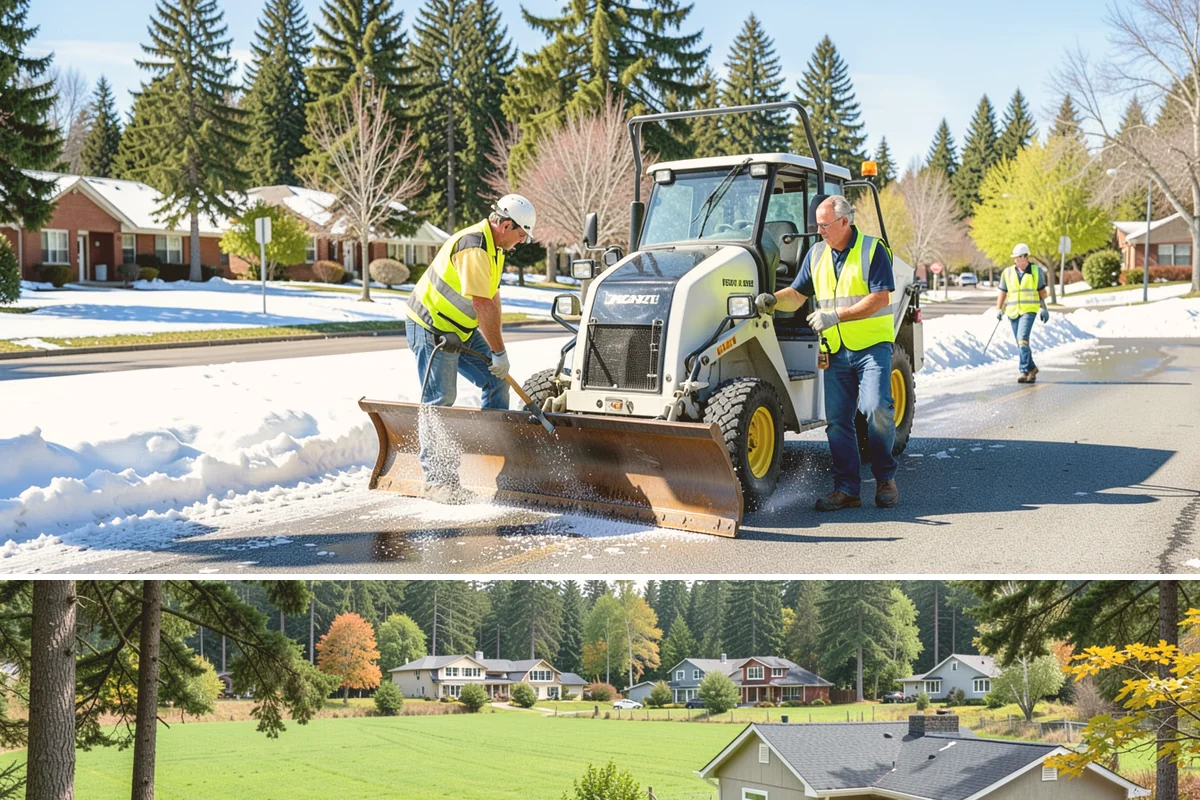 Bollard Installation in Lyman, Skagit County, WA - Bollard installation proceeds year-round, with drier conditions preferred for foundation excavation and concrete curing.
