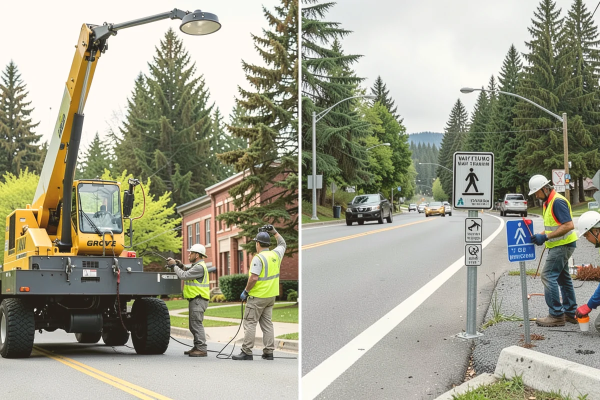 Bollard Installation in Lynnwood, Snohomish County, WA - Determine protection level, spacing, and access needs