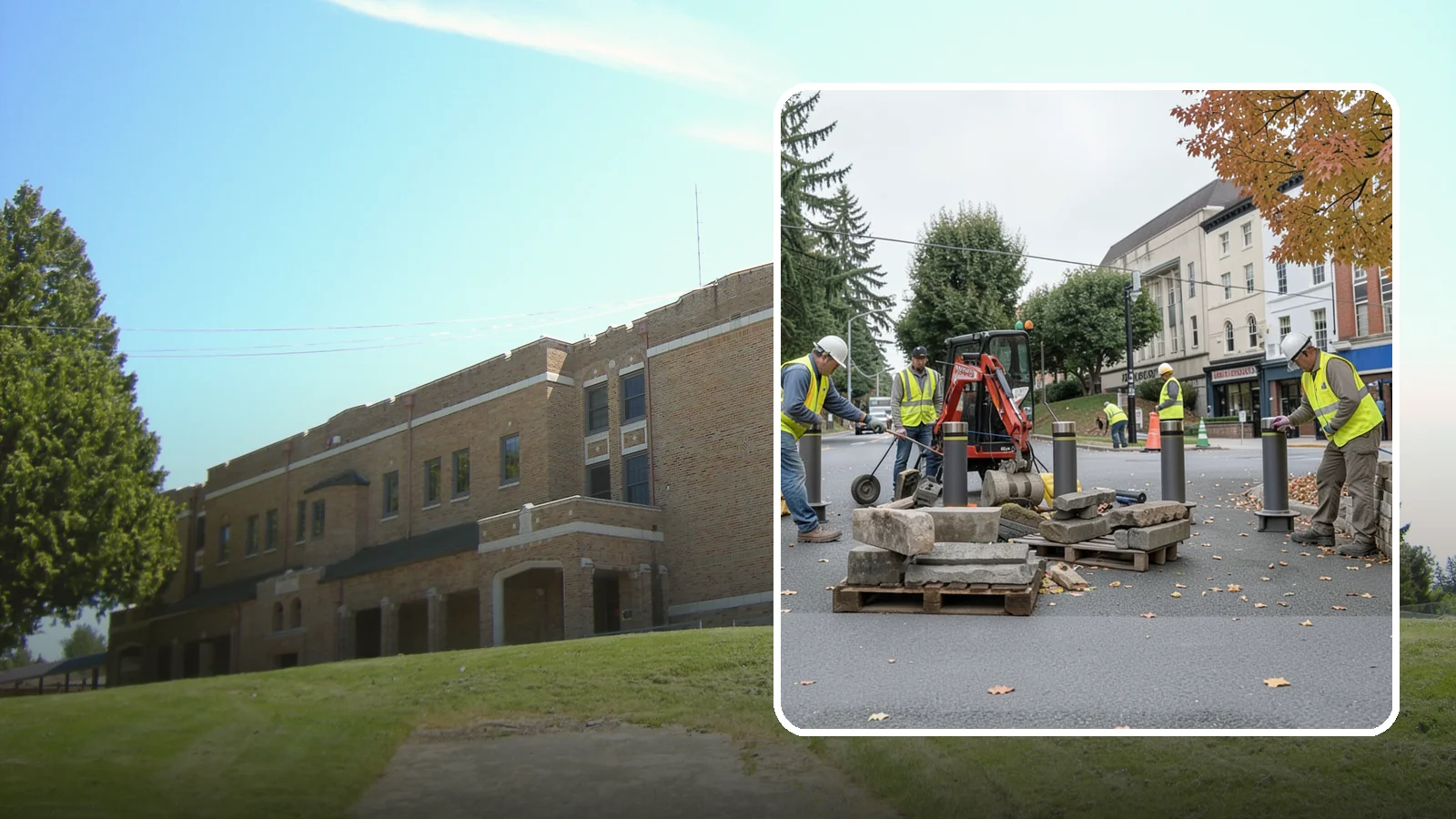 Bollard Installation in Maple Valley, King County, WA - Install fixed, removable, and security bollards to control vehicle access and protect public spaces.