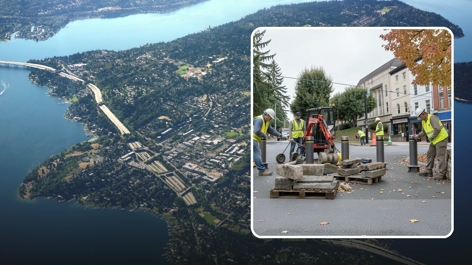 Bollard Installation in Mercer Island, King County, WA - Install fixed, removable, and security bollards to control vehicle access and protect public spaces.