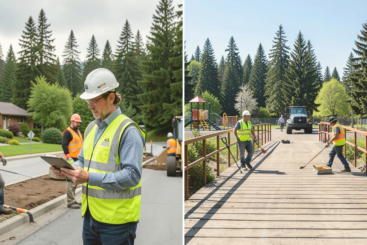 Bollard Installation in Milton, King County, WA - Determine protection level, spacing, and access needs