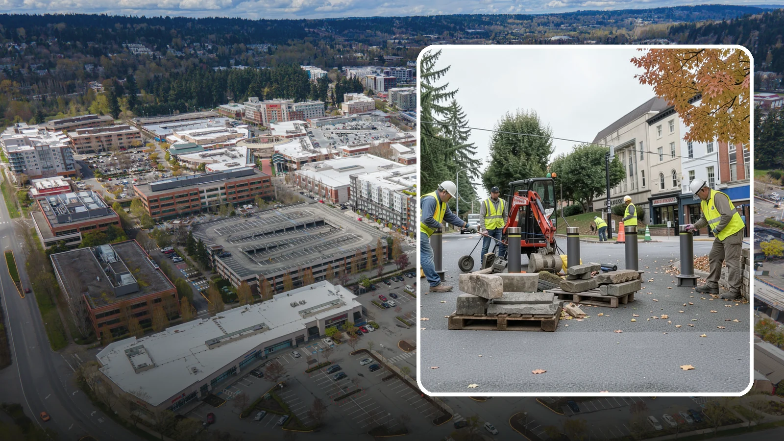 Bollard Installation in Redmond, King County, WA - Install fixed, removable, and security bollards to control vehicle access and protect public spaces.