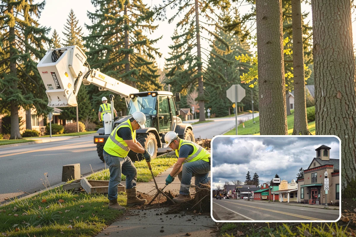 Bollard Installation in Roy, Pierce County, WA - Controls vehicle access and protects pedestrian areas