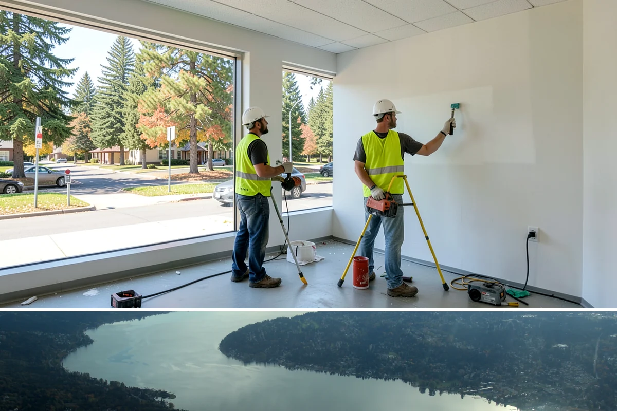 Bollard Installation in Sammamish, King County, WA - Bollard installation proceeds year-round, with drier conditions preferred for foundation excavation and concrete curing.
