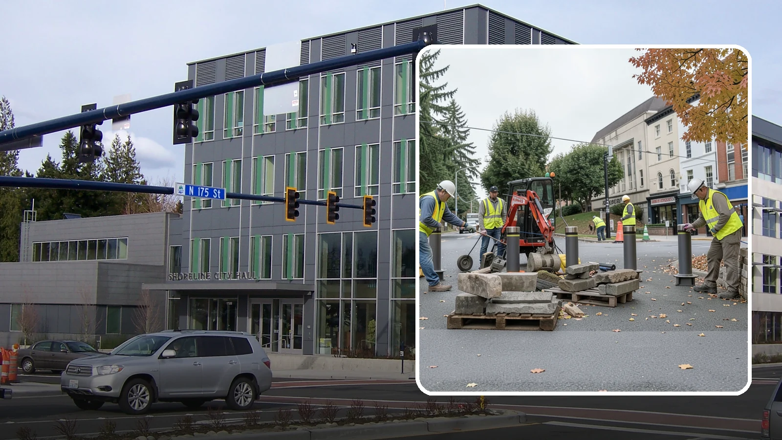 Bollard Installation in Shoreline, King County, WA - Install fixed, removable, and security bollards to control vehicle access and protect public spaces.