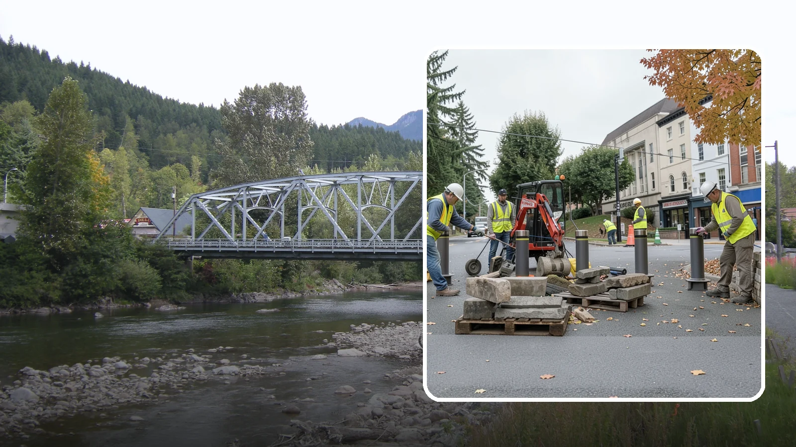 Bollard Installation in Skykomish, King County, WA - Install fixed, removable, and security bollards to control vehicle access and protect public spaces.