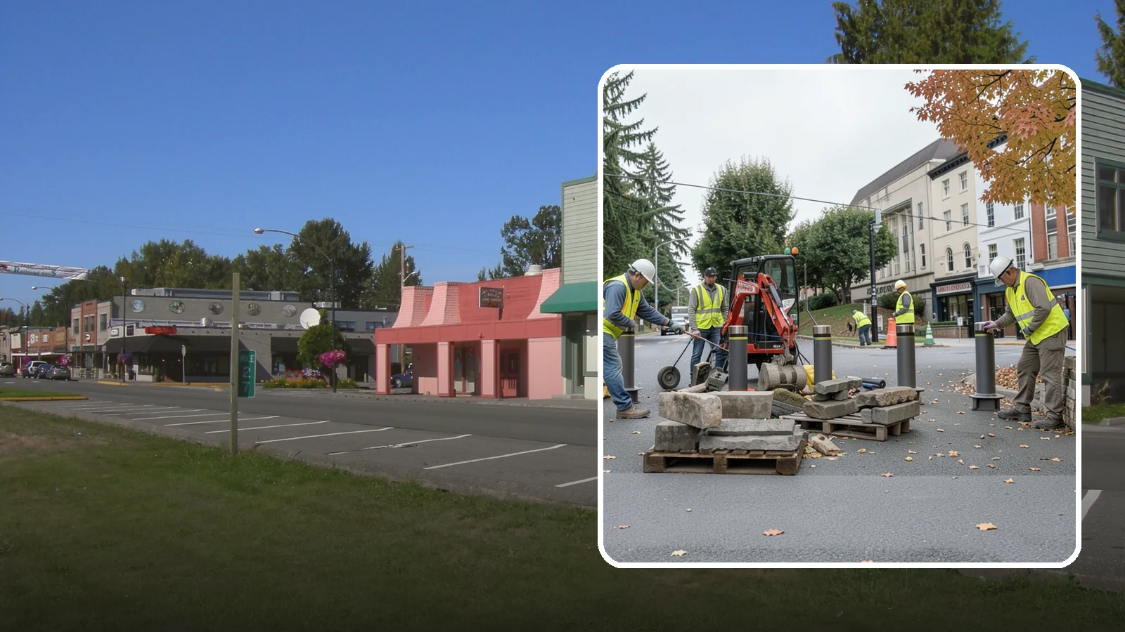 Bollard Installation in Snoqualmie, King County, WA - Install fixed, removable, and security bollards to control vehicle access and protect public spaces.