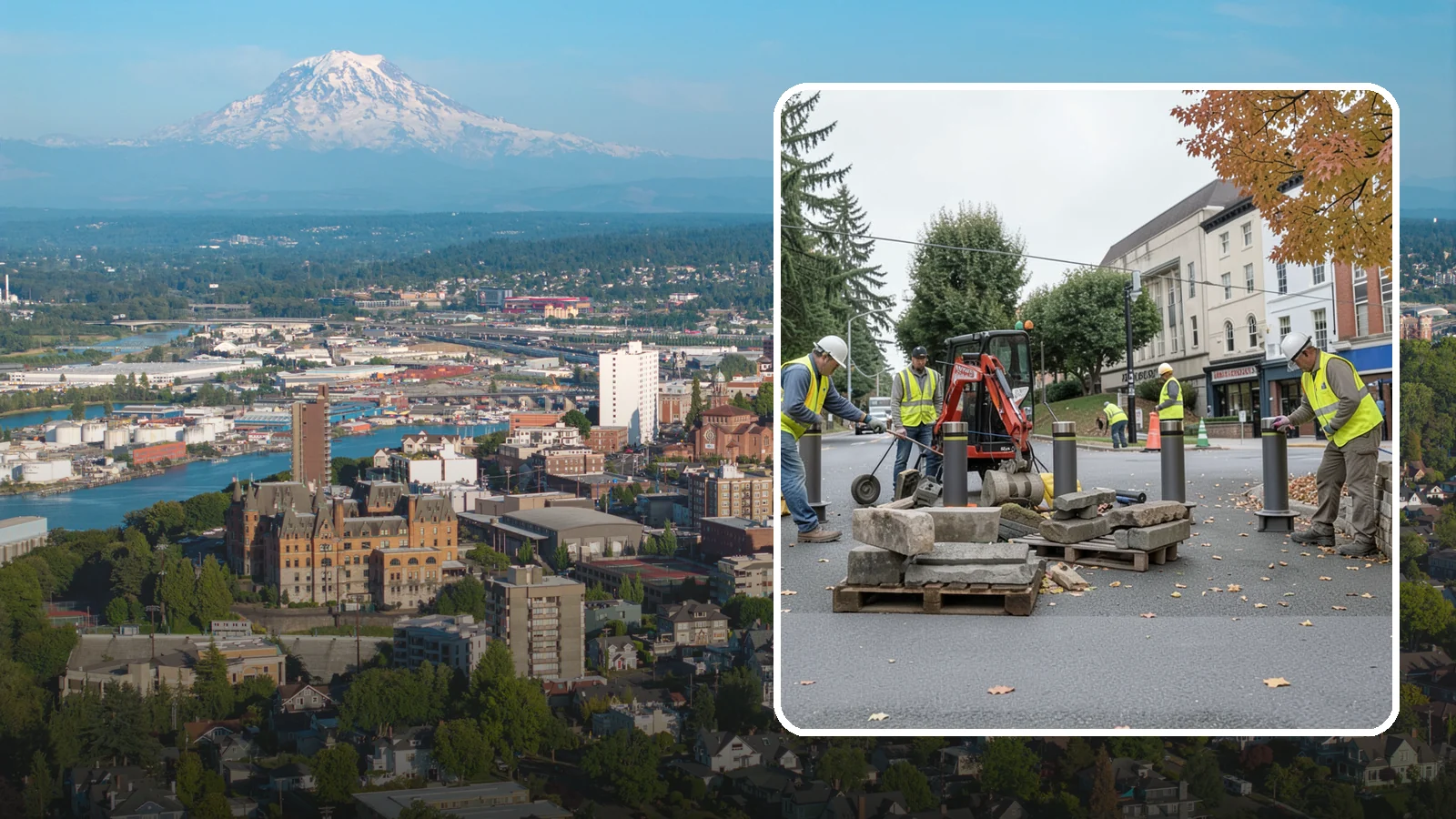 Bollard Installation in Tacoma, Pierce County, WA - Install fixed, removable, and security bollards to control vehicle access and protect public spaces.