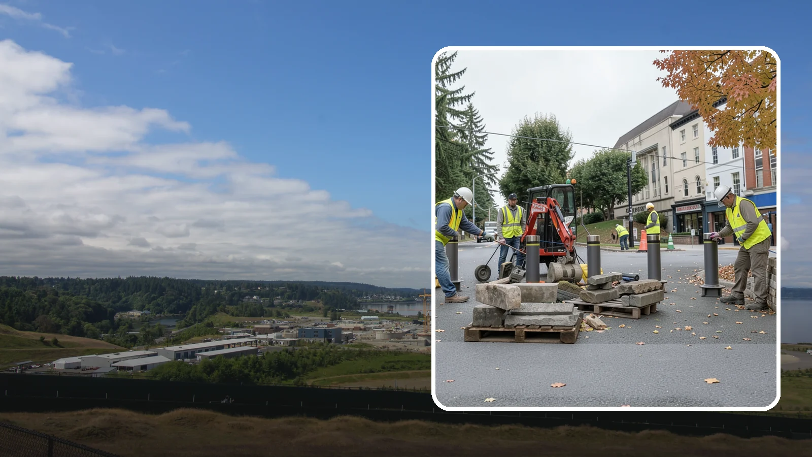 Bollard Installation in University Place, Pierce County, WA - Install fixed, removable, and security bollards to control vehicle access and protect public spaces.
