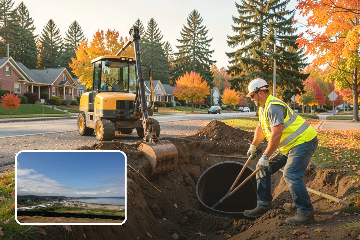 Bollard Installation in University Place, Pierce County, WA - Controls vehicle access and protects pedestrian areas