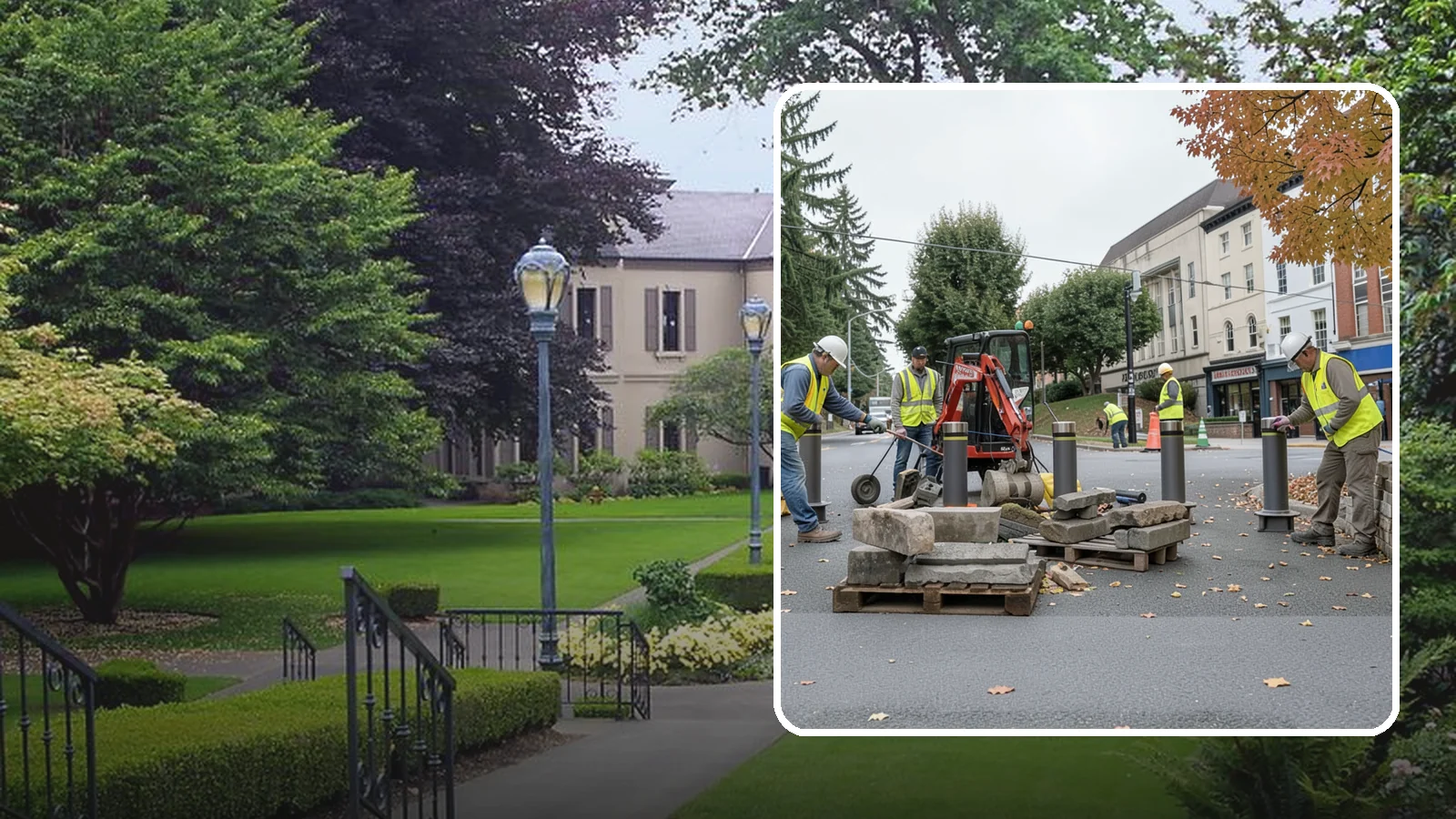 Bollard Installation in Woodinville, King County, WA - Install fixed, removable, and security bollards to control vehicle access and protect public spaces.