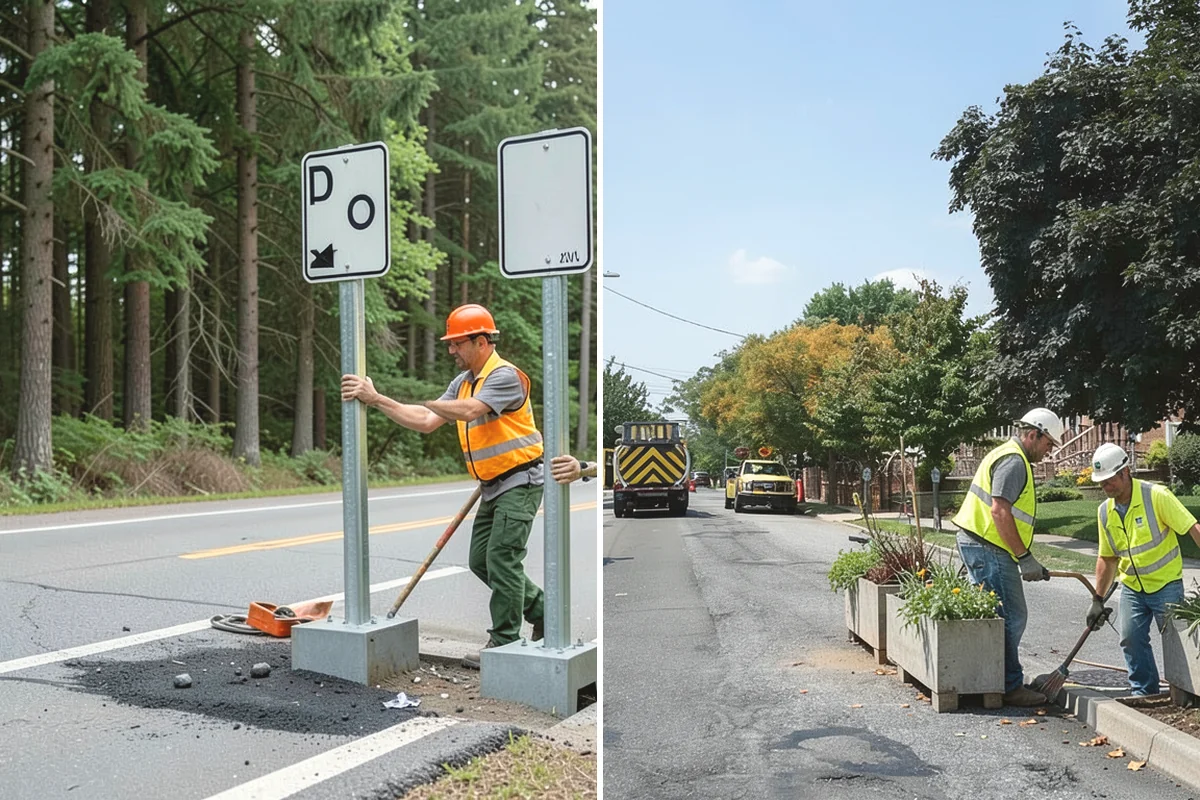Bollard Installation in Yarrow Point, King County, WA - Determine protection level, spacing, and access needs