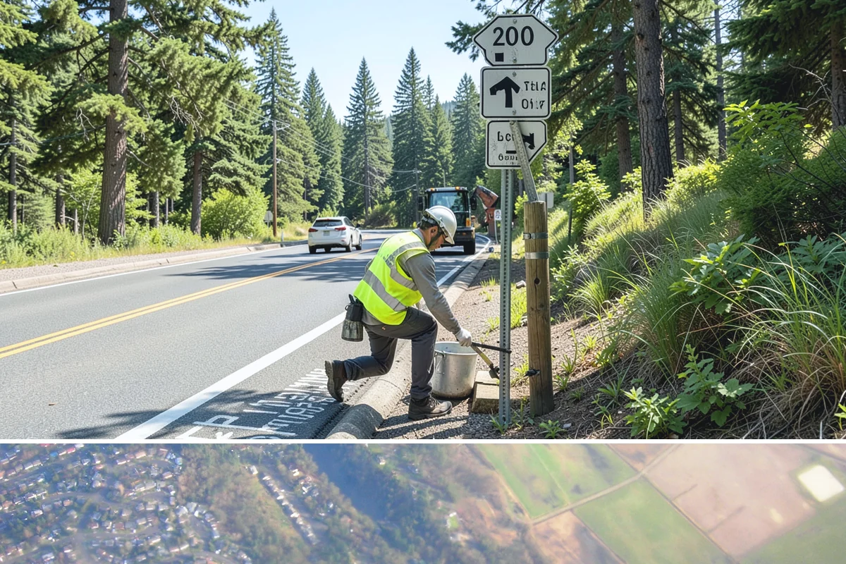 Bollard Replacement in Algona, King County, WA - Replacement runs year-round, with concrete-set foundations favoring drier conditions for proper curing.