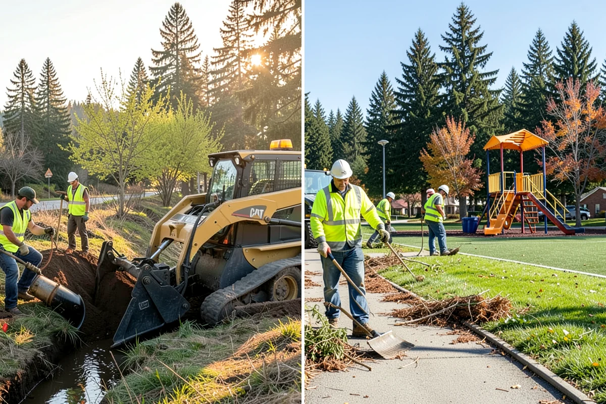 Bollard Replacement in Arlington, Snohomish County, WA - Assess damaged bollards and foundation condition