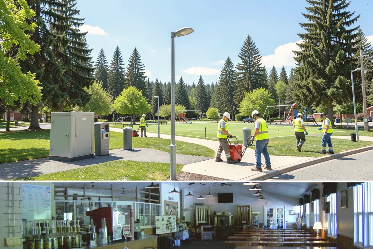 Bollard Replacement in Black Diamond, King County, WA - Replacement runs year-round, with concrete-set foundations favoring drier conditions for proper curing.