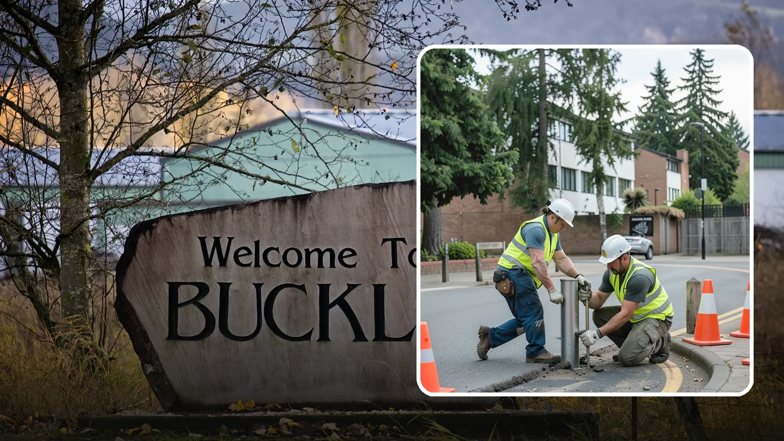 Bollard Replacement in Buckley, Pierce County, WA - Bollard replacement restores vehicle protection and access control at damaged public installations.