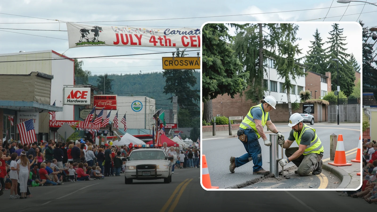 Bollard Replacement in Carnation, King County, WA - Bollard replacement restores vehicle protection and access control at damaged public installations.