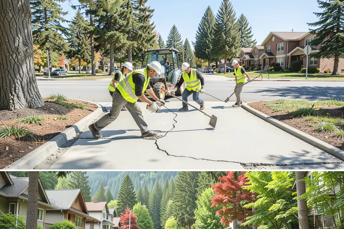 Bollard Replacement in Darrington, Snohomish County, WA - Replacement runs year-round, with concrete-set foundations favoring drier conditions for proper curing.