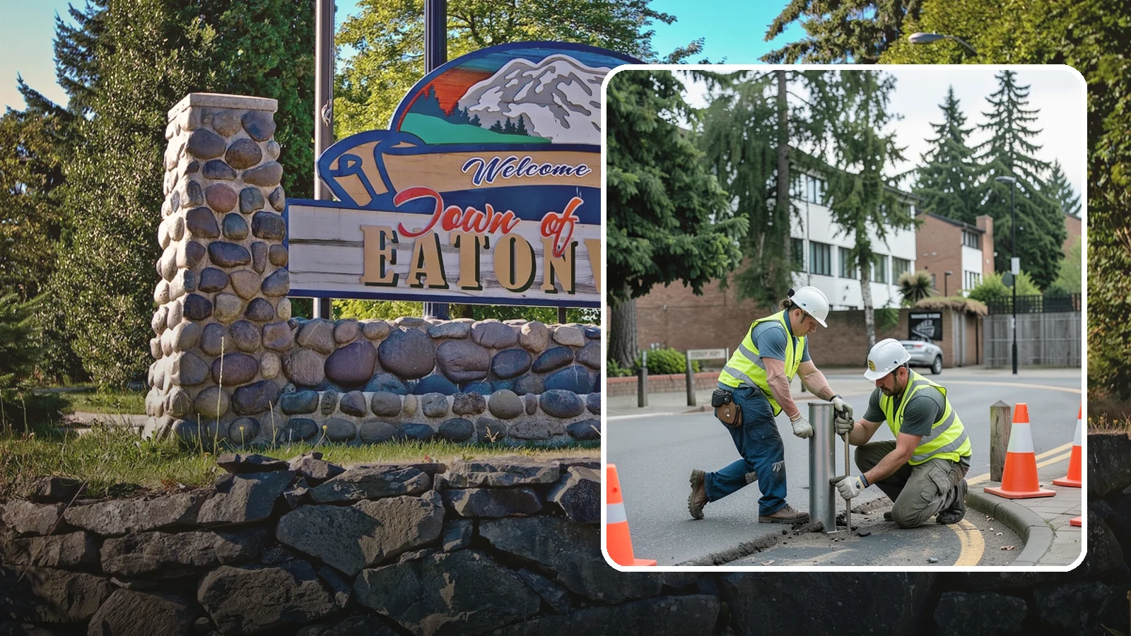 Bollard Replacement in Eatonville, Pierce County, WA - Bollard replacement restores vehicle protection and access control at damaged public installations.