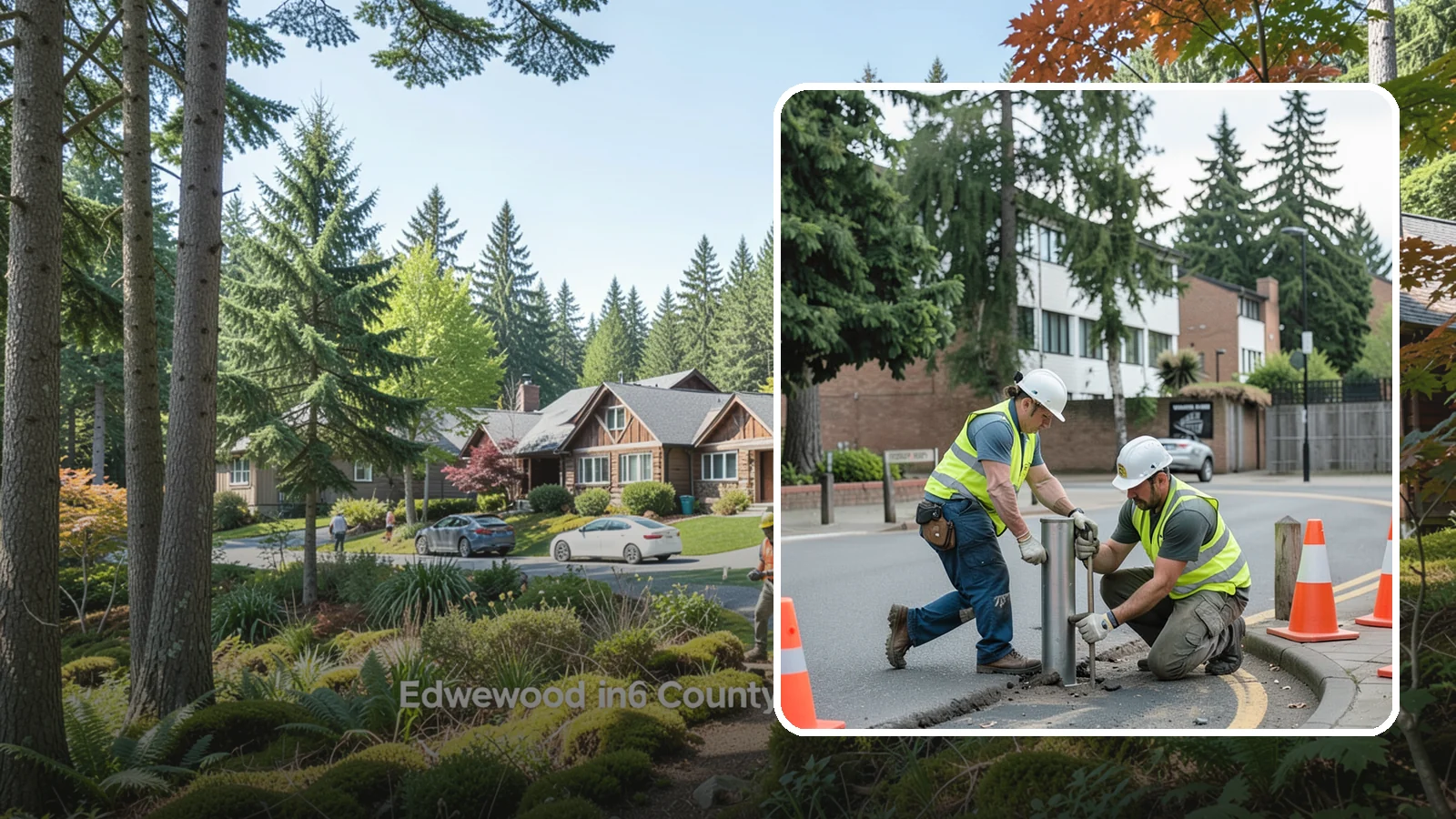 Bollard Replacement in Edgewood, Pierce County, WA - Bollard replacement restores vehicle protection and access control at damaged public installations.