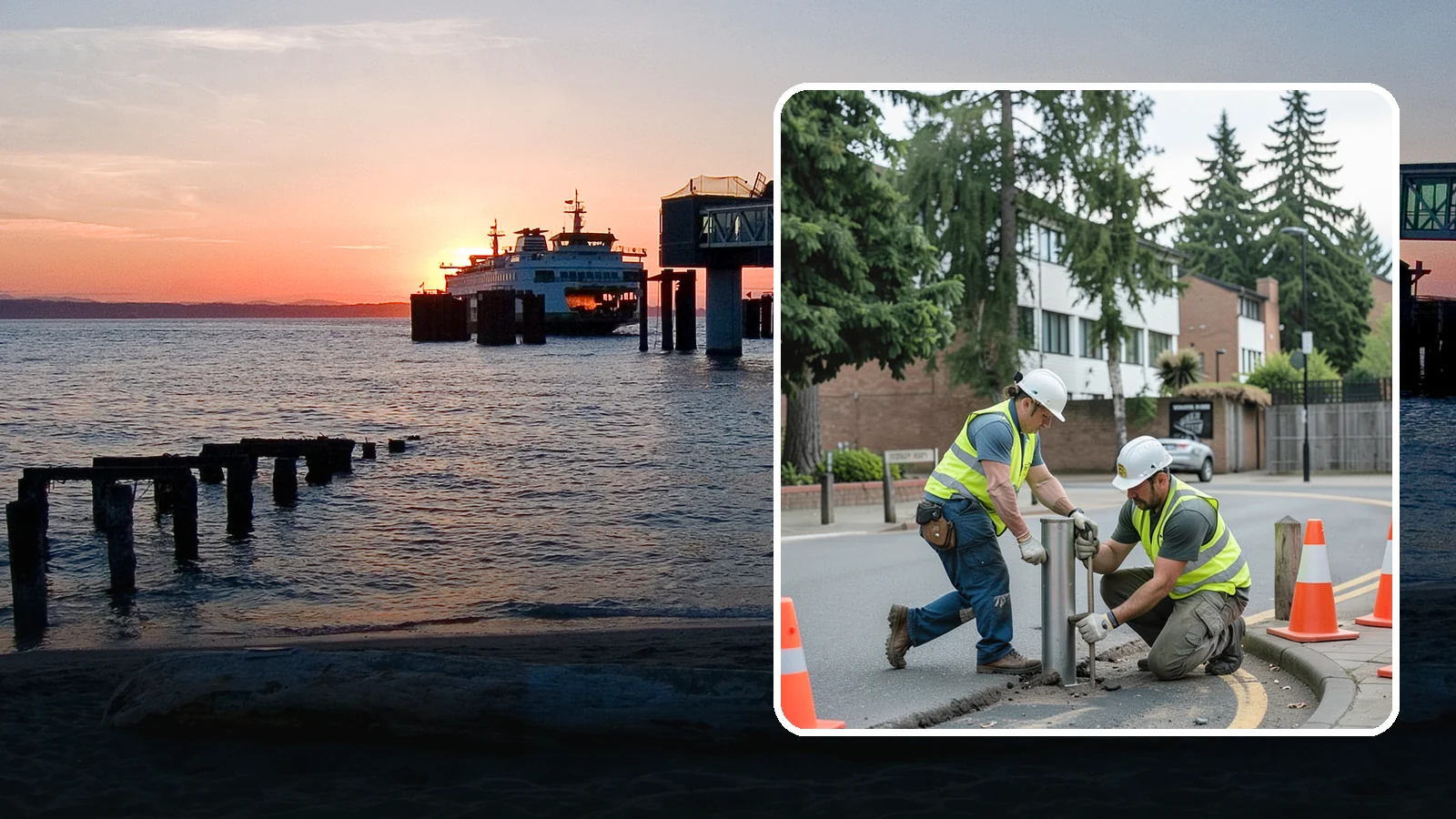 Bollard Replacement in Edmonds, Snohomish County, WA - Bollard replacement restores vehicle protection and access control at damaged public installations.