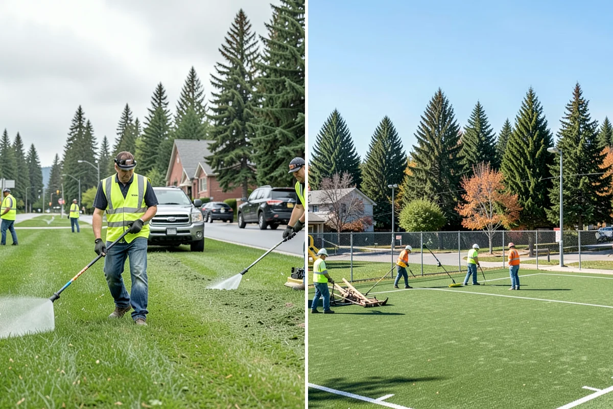 Bollard Replacement in Fircrest, Pierce County, WA - Assess damaged bollards and foundation condition