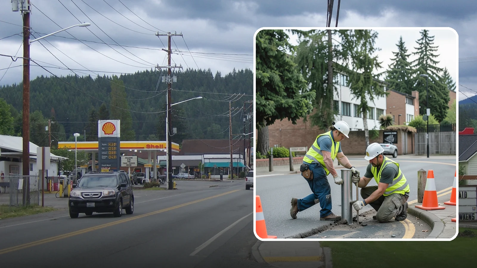 Bollard Replacement in Granite Falls, Snohomish County, WA - Bollard replacement restores vehicle protection and access control at damaged public installations.
