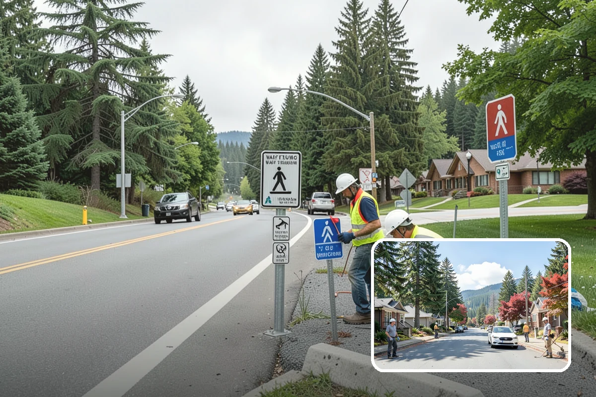 Bollard Replacement in Hunts Point, King County, WA - Restored vehicle protection at key locations