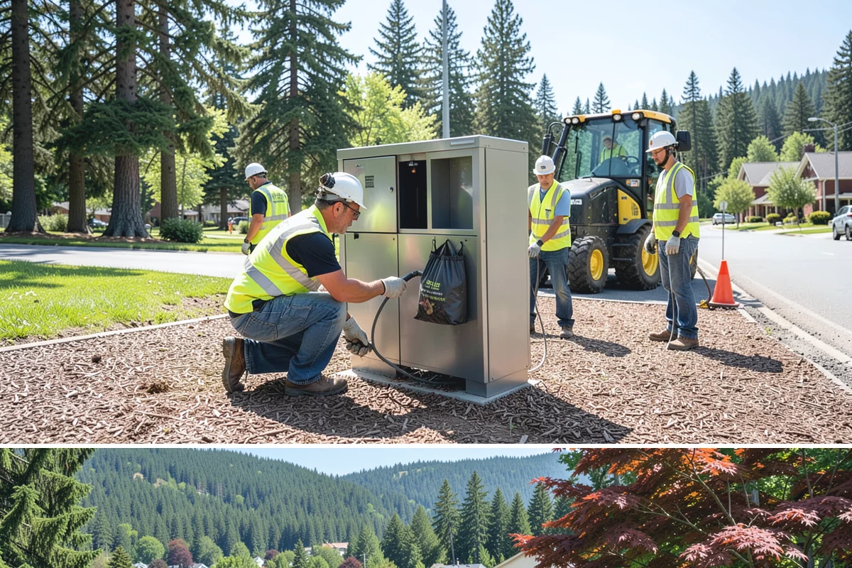 Bollard Replacement in Index, Snohomish County, WA - Replacement runs year-round, with concrete-set foundations favoring drier conditions for proper curing.