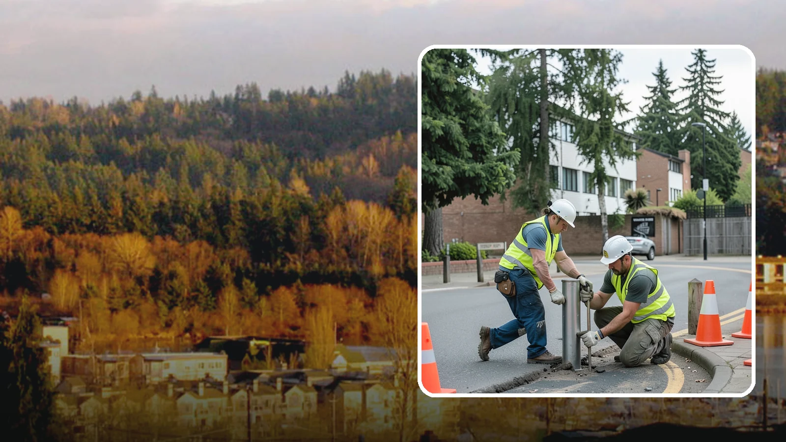Bollard Replacement in Kenmore, King County, WA - Bollard replacement restores vehicle protection and access control at damaged public installations.