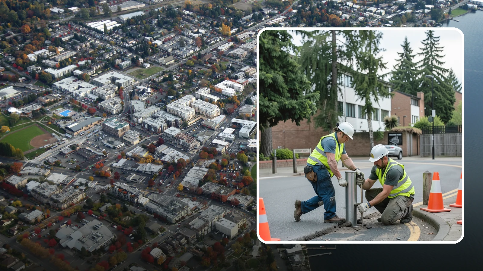 Bollard Replacement in Kirkland, King County, WA - Bollard replacement restores vehicle protection and access control at damaged public installations.