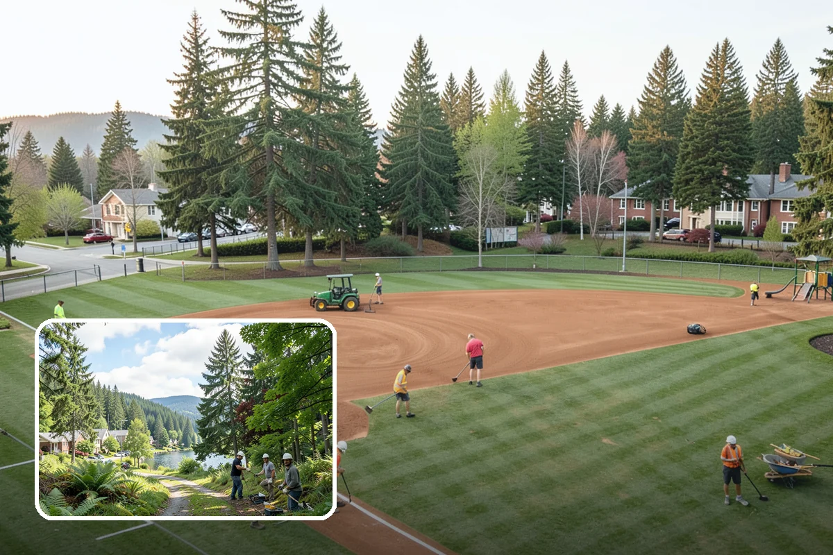 Bollard Replacement in Lake Forest Park, King County, WA - Restored vehicle protection at key locations