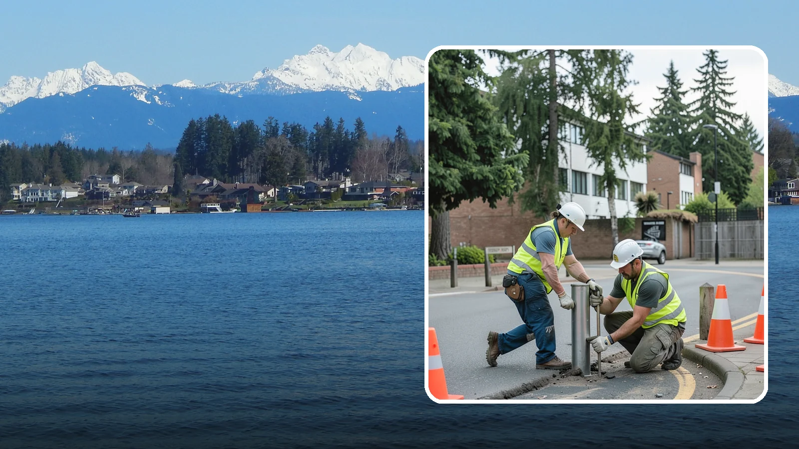 Bollard Replacement in Lake Stevens, Snohomish County, WA - Bollard replacement restores vehicle protection and access control at damaged public installations.