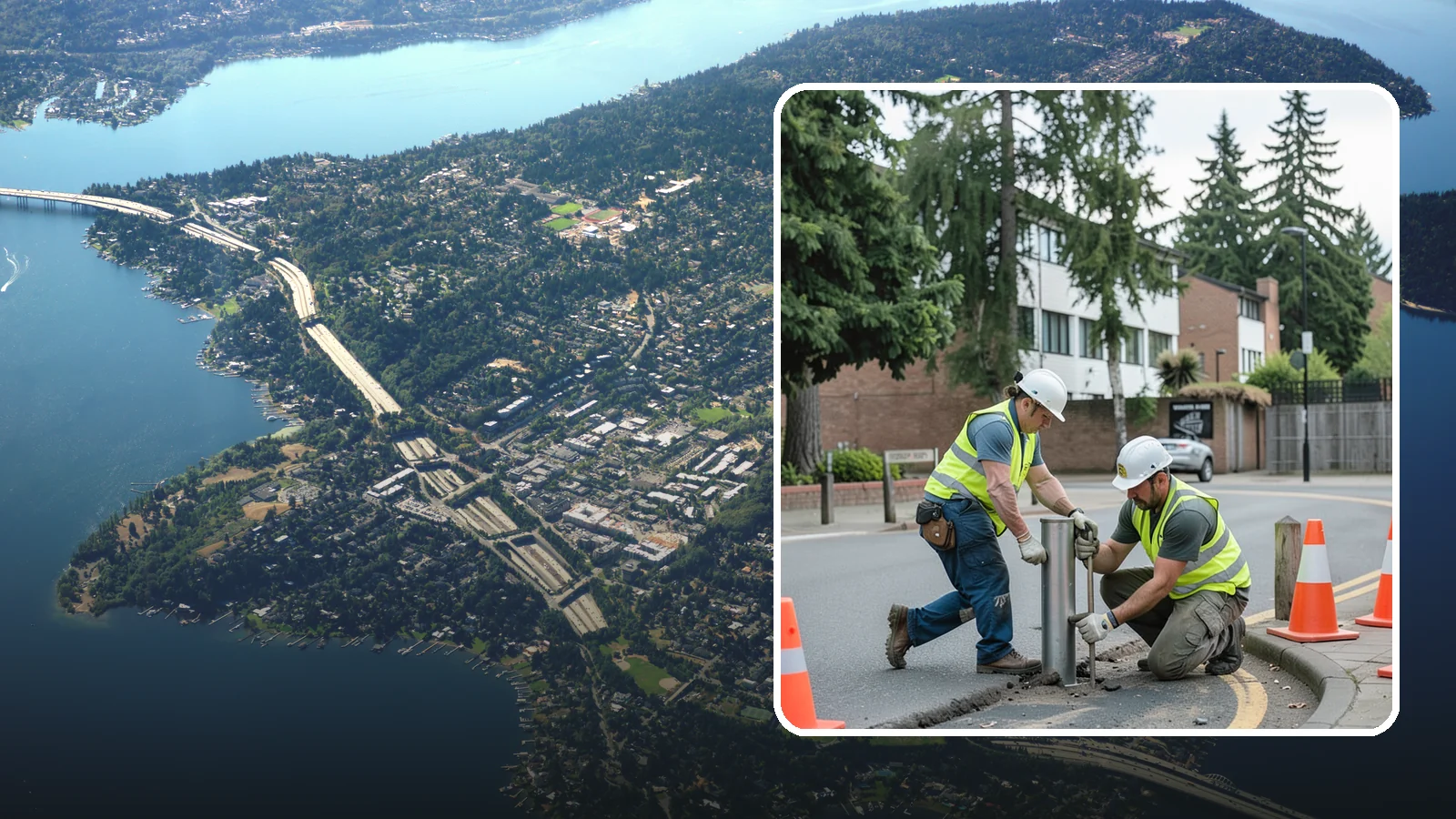 Bollard Replacement in Mercer Island, King County, WA - Bollard replacement restores vehicle protection and access control at damaged public installations.