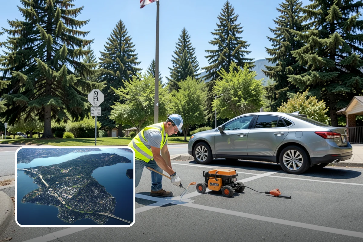 Bollard Replacement in Mercer Island, King County, WA - Restored vehicle protection at key locations