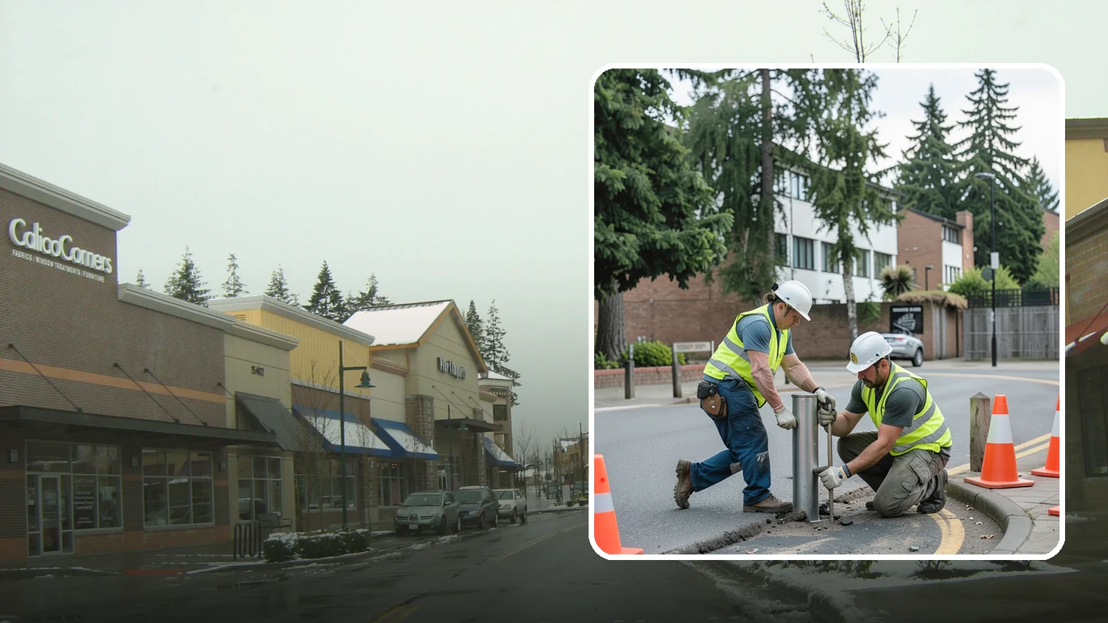 Bollard Replacement in Mill Creek, Snohomish County, WA - Bollard replacement restores vehicle protection and access control at damaged public installations.