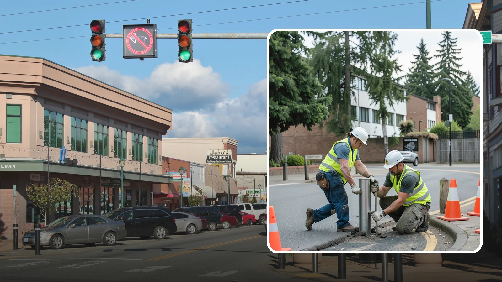 Bollard Replacement in Monroe, Snohomish County, WA - Bollard replacement restores vehicle protection and access control at damaged public installations.