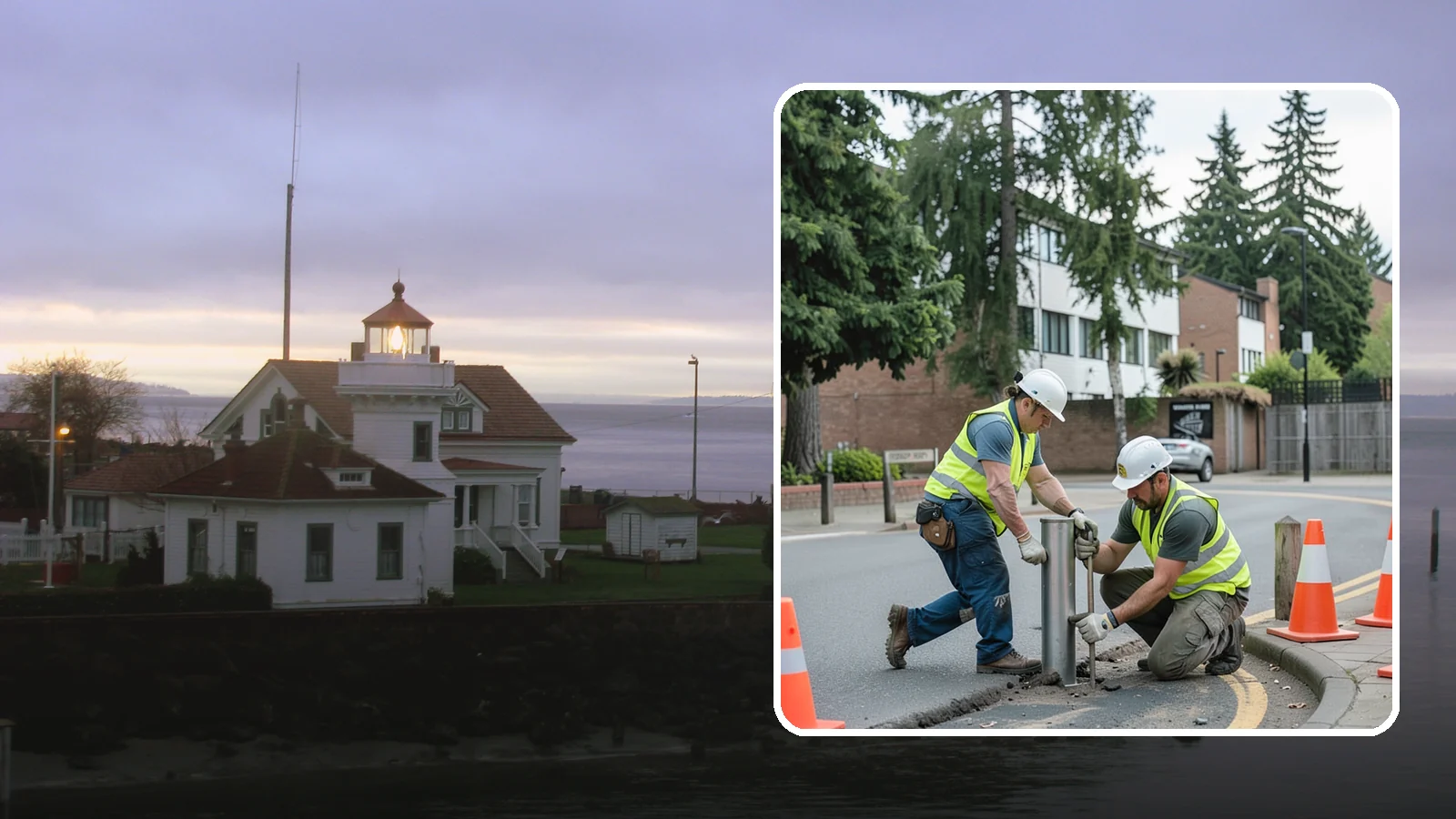 Bollard Replacement in Mukilteo, Snohomish County, WA - Bollard replacement restores vehicle protection and access control at damaged public installations.
