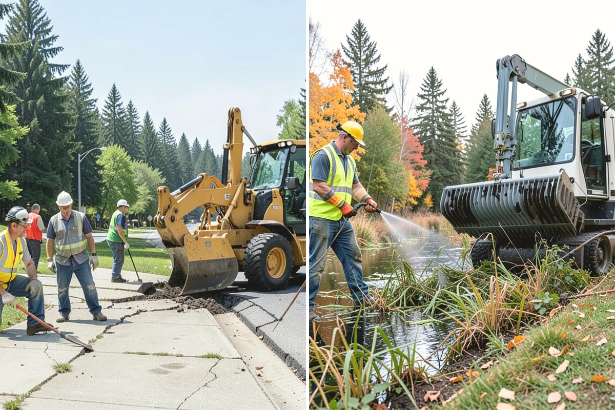 Bollard Replacement in Mukilteo, Snohomish County, WA - Assess damaged bollards and foundation condition