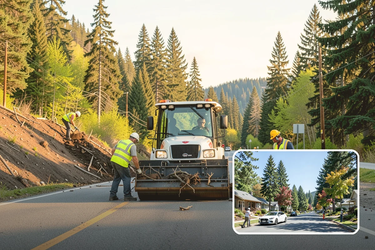 Bollard Replacement in Orting, Pierce County, WA - Restored vehicle protection at key locations